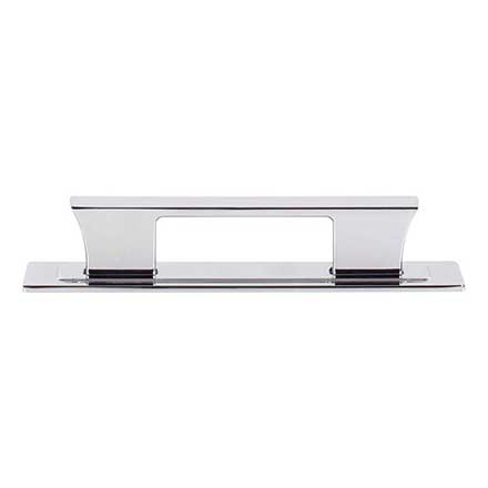 Atlas Homewares [A6002-CH] Die Cast Zinc Cabinet Pull Handle - Zander Series - Standard Size - Polished Chrome Finish - 3 3/4&quot; C/C - 4 3/4&quot; L