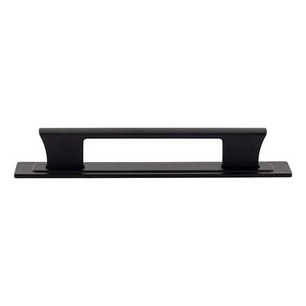 Atlas Homewares [A6003-BL] Die Cast Zinc Cabinet Pull Handle - Zander Series - Oversized - Matte Black Finish - 5 1/16&quot; C/C - 6&quot; L