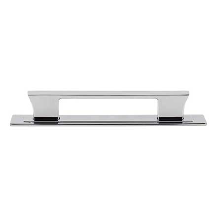Atlas Homewares [A6003-CH] Die Cast Zinc Cabinet Pull Handle - Zander Series - Oversized - Polished Chrome Finish - 5 1/16" C/C - 6" L
