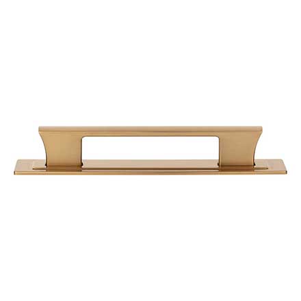 Atlas Homewares [A6003-WB] Die Cast Zinc Cabinet Pull Handle - Zander Series - Oversized - Warm Brass Finish - 5 1/16" C/C - 6" L