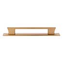 Atlas Homewares [A6004-WB] Die Cast Zinc Cabinet Pull Handle - Zander Series - Oversized - Warm Brass Finish - 6 5/16&quot; C/C - 7 1/4&quot; L