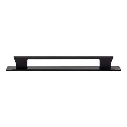 Atlas Homewares [A6005-BL] Die Cast Zinc Cabinet Pull Handle - Zander Series - Oversized - Matte Black Finish - 7 9/16" C/C - 8 1/2" L