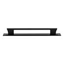 Atlas Homewares [A6005-BL] Die Cast Zinc Cabinet Pull Handle - Zander Series - Oversized - Matte Black Finish - 7 9/16&quot; C/C - 8 1/2&quot; L