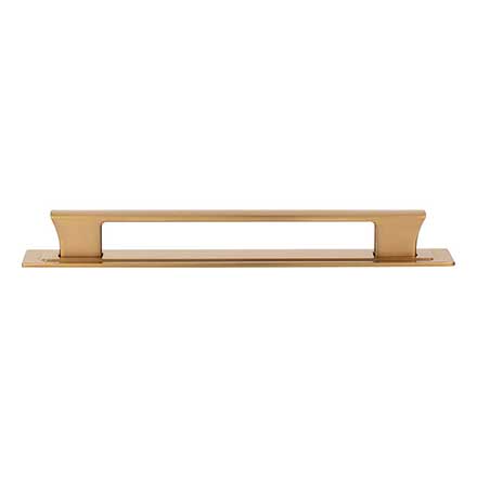 Atlas Homewares [A6005-WB] Die Cast Zinc Cabinet Pull Handle - Zander Series - Oversized - Warm Brass Finish - 7 9/16" C/C - 8 1/2" L
