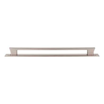 Atlas Homewares [A6007-BRN] Die Cast Zinc Cabinet Pull Handle - Zander Series - Oversized - Brushed Nickel Finish - 12&quot; C/C - 13&quot; L
