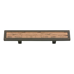 Atlas Homewares [231-OW-O] Die Cast Zinc Cabinet Pull Handle - Spa Series - Standard Size - Tiger Glass - Aged Bronze Finish - 3 C/C - 5 3/4" L