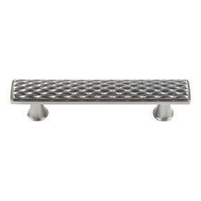 Atlas Homewares [238-BRN] Die Cast Zinc Cabinet Pull Handle - Mandalay Series - Standard Size - Brushed Nickel Finish - 3" C/C - 4 1/8" L