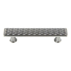 Atlas Homewares [238-BRN] Die Cast Zinc Cabinet Pull Handle - Mandalay Series - Standard Size - Brushed Nickel Finish - 3" C/C - 4 1/8" L