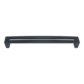 Atlas Homewares [256-BL] Die Cast Zinc Cabinet Pull Handle - Centinel Series - Oversized - Matte Black Finish - 192mm C/C - 8" L