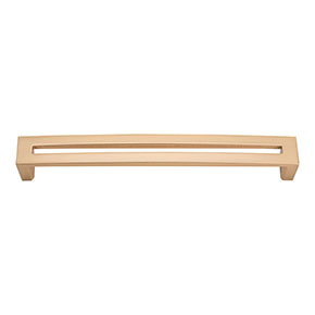 Atlas Homewares [256-CM] Die Cast Zinc Cabinet Pull Handle - Centinel Series - Oversized - Champagne Finish - 192mm C/C - 8" L