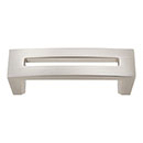 Atlas Homewares [275-BRN] Die Cast Zinc Cabinet Pull Handle - Centinel Series - Standard Size - Brushed Nickel Finish - 3" C/C - 3 7/16" L