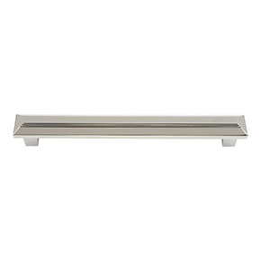 Atlas Homewares [284-PN] Die Cast Zinc Cabinet Pull Handle - Trocadero Series - Oversized - Polished Nickel Finish - 160mm C/C - 7 1/4" L