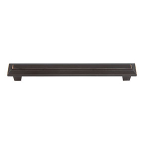 Atlas Homewares [284-VB] Die Cast Zinc Cabinet Pull Handle - Trocadero Series - Oversized - Venetian Bronze Finish - 160mm C/C - 7 1/4" L