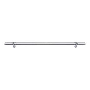 Atlas Homewares [3148-CH] Lucite Cabinet Pull Handle - Optimism Series - Oversized - Clear - Polished Chrome Stem Finish - 288mm C/C - 14 3/8" L