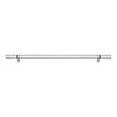 Atlas Homewares [3148-CH] Lucite Cabinet Pull Handle - Optimism Series - Oversized - Clear - Polished Chrome Stem Finish - 288mm C/C - 14 3/8" L