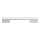 Atlas Homewares [A867-WG] Die Cast Zinc Cabinet Pull Handle - Thin Square Series - Oversized - High White Gloss Finish - 128mm C/C - 6 1/8" L