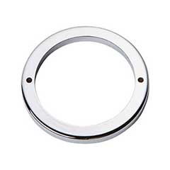 Atlas Homewares [391-CH] Die Cast Zinc Cabinet Pull Backplate - Tableau Series - Polished Chrome Finish - 3 1/2&quot; Dia.