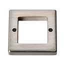 Atlas Homewares [392-BN] Die Cast Zinc Cabinet Pull Backplate - Tableau Series - Brushed Nickel Finish - 1 7/8" Sq.