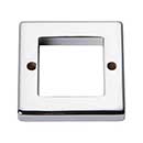 Atlas Homewares [392-CH] Die Cast Zinc Cabinet Pull Backplate - Tableau Series - Polished Chrome Finish - 1 7/8" Sq.