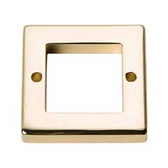 Atlas Homewares [392-FG] Die Cast Zinc Cabinet Pull Backplate - Tableau Series - French Gold Finish - 1 7/8&quot; Sq.
