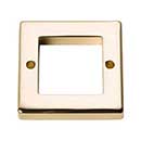 Atlas Homewares [392-FG] Die Cast Zinc Cabinet Pull Backplate - Tableau Series - French Gold Finish - 1 7/8" Sq.
