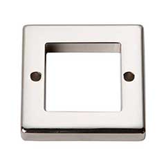 Atlas Homewares [392-PN] Die Cast Zinc Cabinet Pull Backplate - Tableau Series - Polished Nickel Finish - 1 7/8&quot; Sq.