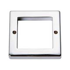 Atlas Homewares [393-CH] Die Cast Zinc Cabinet Pull Backplate - Tableau Series - Polished Chrome Finish - 2 1/4&quot; Sq.