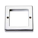 Atlas Homewares [393-CH] Die Cast Zinc Cabinet Pull Backplate - Tableau Series - Polished Chrome Finish - 2 1/4&quot; Sq.