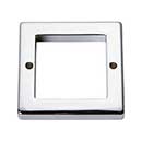 Atlas Homewares [393-CH] Die Cast Zinc Cabinet Pull Backplate - Tableau Series - Polished Chrome Finish - 2 1/4" Sq.