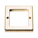 Atlas Homewares [393-FG] Die Cast Zinc Cabinet Pull Backplate - Tableau Series - French Gold Finish - 2 1/4" Sq.