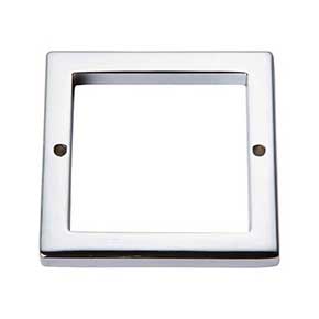 Atlas Homewares [394-CH] Die Cast Zinc Cabinet Pull Backplate - Tableau Series - Polished Chrome Finish - 3" Sq.
