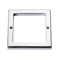 Atlas Homewares [394-CH] Die Cast Zinc Cabinet Pull Backplate - Tableau Series - Polished Chrome Finish - 3&quot; Sq.