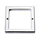 Atlas Homewares [394-CH] Die Cast Zinc Cabinet Pull Backplate - Tableau Series - Polished Chrome Finish - 3" Sq.