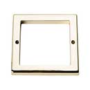 Atlas Homewares [394-FG] Die Cast Zinc Cabinet Pull Backplate - Tableau Series - French Gold Finish - 3" Sq.