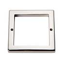 Atlas Homewares [394-PN] Die Cast Zinc Cabinet Pull Backplate - Tableau Series - Polished Nickel Finish - 3&quot; Sq.