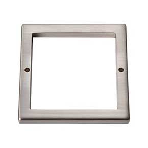 Atlas Homewares [395-BN] Die Cast Zinc Cabinet Pull Backplate - Tableau Series - Brushed Nickel Finish - 3 1/2" Sq.