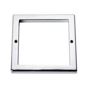 Atlas Homewares [395-CH] Die Cast Zinc Cabinet Pull Backplate - Tableau Series - Polished Chrome Finish - 3 1/2" Sq.