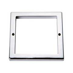 Atlas Homewares [395-CH] Die Cast Zinc Cabinet Pull Backplate - Tableau Series - Polished Chrome Finish - 3 1/2&quot; Sq.