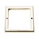 Atlas Homewares [395-FG] Die Cast Zinc Cabinet Pull Backplate - Tableau Series - French Gold Finish - 3 1/2" Sq.