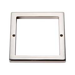 Atlas Homewares [395-PN] Die Cast Zinc Cabinet Pull Backplate - Tableau Series - Polished Nickel Finish - 3 1/2&quot; Sq.