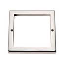 Atlas Homewares [395-PN] Die Cast Zinc Cabinet Pull Backplate - Tableau Series - Polished Nickel Finish - 3 1/2" Sq.