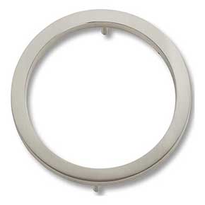 Atlas Homewares [AVN0-L-BRN] Die Cast Zinc House Number - Modern Avalon Series - Number 0 - Brushed Nickel Finish - 6" H