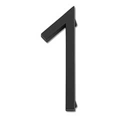 Atlas Homewares [AVN1-L-BL] Die Cast Zinc House Number - Modern Avalon Series - Number 1 - Matte Black Finish - 6&quot; H