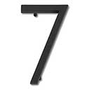 Atlas Homewares [AVN7-L-BL] Die Cast Zinc House Number - Modern Avalon Series - Number 7 - Matte Black Finish - 6&quot; H