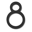 Atlas Homewares [AVN8-L-BL] Die Cast Zinc House Number - Modern Avalon Series - Number 8 - Matte Black Finish - 6&quot; H