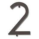 Atlas Homewares [AVN2-O] Die Cast Zinc House Number - Modern Avalon Series - Number 2 - Aged Bronze Finish - 4 1/2" H