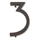 Atlas Homewares [AVN3-O] Die Cast Zinc House Number - Modern Avalon Series - Number 3 - Aged Bronze Finish - 4 1/2" H