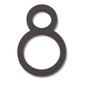 Atlas Homewares [AVN8-O] Die Cast Zinc House Number - Modern Avalon Series - Number 8 - Aged Bronze Finish - 4 1/2" H