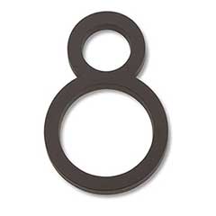 Atlas Homewares [AVN8-O] Die Cast Zinc House Number - Modern Avalon Series - Number 8 - Aged Bronze Finish - 4 1/2&quot; H