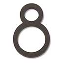 Atlas Homewares [AVN8-O] Die Cast Zinc House Number - Modern Avalon Series - Number 8 - Aged Bronze Finish - 4 1/2&quot; H